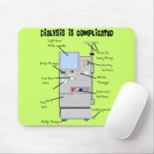 透析のナースか技術のおもしろいなギフト マウスパッド (マウス)