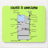 透析のナースか技術のおもしろいなギフト マウスパッド (正面)