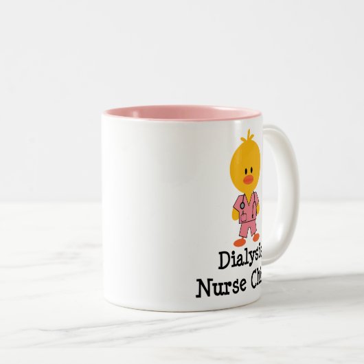 透析のナースのひよこのマグ ツートーンマグカップ (正面右)