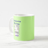 透析のナースのギフトユニークな機械設計 コーヒーマグカップ (正面左)