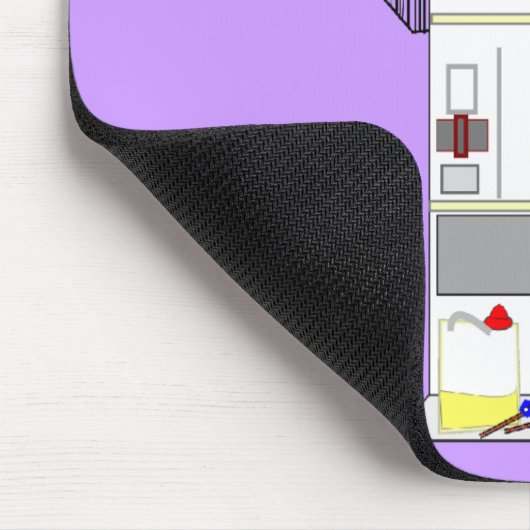 透析のナースのギフトユニークな機械設計 マウスパッド (コーナー)