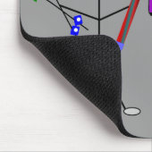 透析のナースの棒人のデザイン マウスパッド (コーナー)