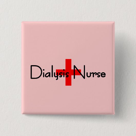 透析のナース 缶バッジ (正面)