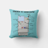 透析のユーモアの枕 クッション (正面)