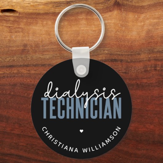透析カスタム技師 |ネフローロジー技術ギフト キーホルダー (正面)