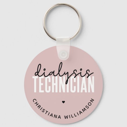 透析カスタム技師 |ネフローロジー技術ギフト キーホルダー (正面)