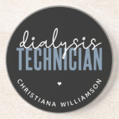 透析カスタム技師 |ネフローロジー技術ギフト コースター (正面)