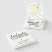 透析カスタム技師 |ネフローロジー技術ギフト ストーンコースター (横)