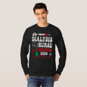 透析クリスマスクルー透析ナース腎症 Tシャツ (正面フル)