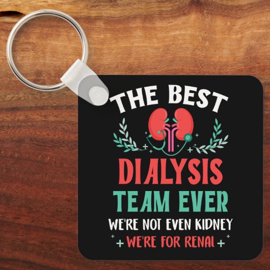 透析チーム最高のエバーナース腎臓ジョークHEMO キーホルダー (正面)