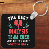 透析チーム最高のエバーナース腎臓ジョークHEMO キーホルダー (裏面)