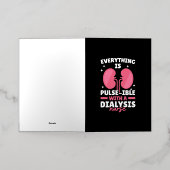 透析ナースで何でも脈がある 箔グリーティングカード (外側レイダウン)