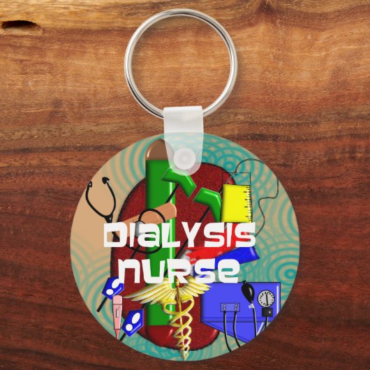 透析ナースアートギフト キーホルダー (正面)