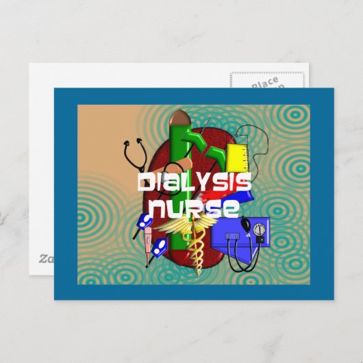 透析ナースアートギフト ポストカード (正面/裏面)
