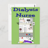 透析ナースギフトユニーク – 機械デザイン ポストカード (正面/裏面)