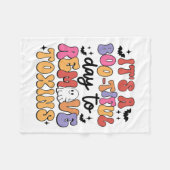 透析ナースハロウィンリムーヴトキシン腎弁証法 フリースブランケット (正面(横))