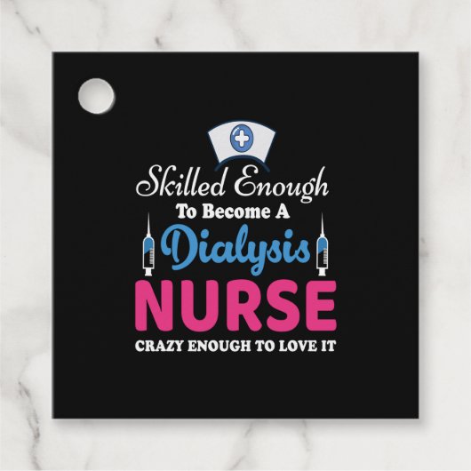 透析ナース引用文 フェイバータグ (正面)