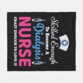 透析ナース引用文 フリースブランケット (正面(横))