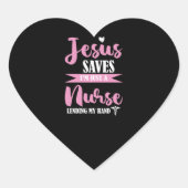 透析ナース救イエスイムジャストナース ハートシール (正面)