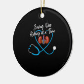 透析ナース腎臓病不全N セラミックオーナメント (左)