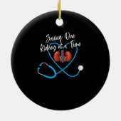 透析ナース腎臓病不全N セラミックオーナメント (裏面)