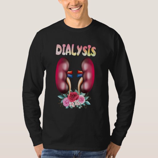 透析ナース腎臓病看護1 Tシャツ (正面)