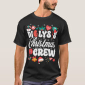 透析ナース透析クリスマスクルークリスマス Tシャツ (正面)