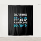 透析ナース – フレック素晴らしギフトアイテ タペストリー (正面)