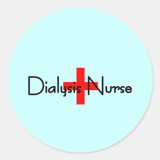 透析ナース ラウンドシール (正面)