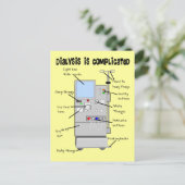 透析ナース/技術おもしろいギフト ポストカード (スタンド正面)