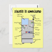 透析ナース/技術おもしろいギフト ポストカード (正面/裏面)