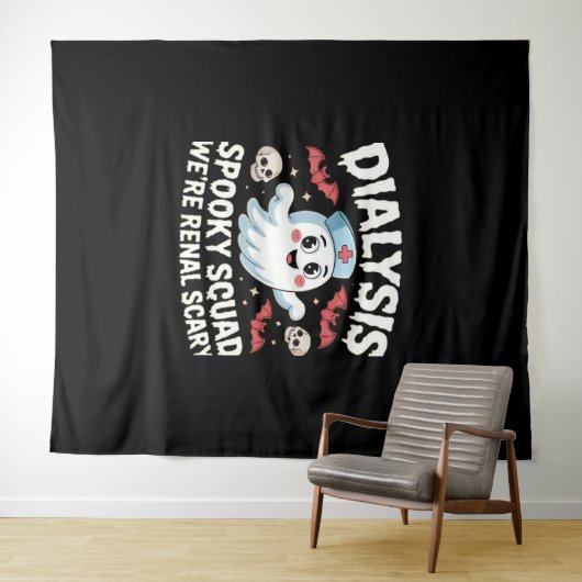 透析不気味分隊腎ハロウィーン腎症N タペストリー (インサイチュ(横))