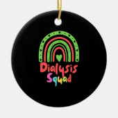 透析分腎症おもしろい血液透析ナース セラミックオーナメント (正面)