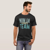 透析工腎臓忍者チーム血液透析ナース Tシャツ (正面フル)