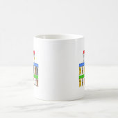 透析感謝していナース猫 コーヒーマグカップ (中央)