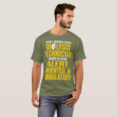 透析技師向け腎臓科テック Tシャツ (正面フル)