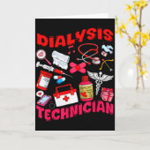 透析技師看護師の仕事道具バレンタインメディ カード (黄色い花)