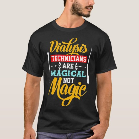 透析技師 医療 腎臓科 技術者 Tシャツ (正面)