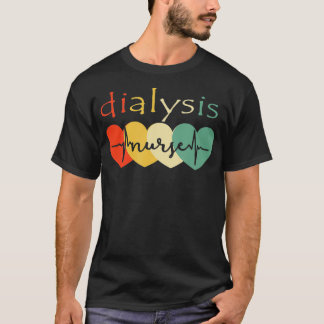 透析技師 看護師 - 腎臓の鼓動 Tシャツ