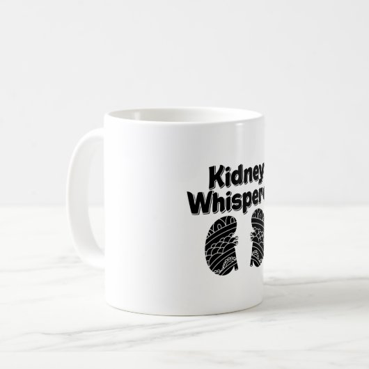 透析技術ナース腎臓ウィスパー腎臓学 コーヒーマグカップ (正面左)