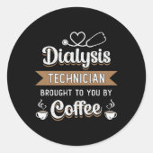 透析技術者がコーヒー腎臓学の技術を持ち込んだ ラウンドシール (正面)