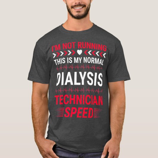 透析技術者の保険料 Tシャツ (正面)