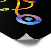 透析技術者ナース腎心拍おもしろい ポスター (角)