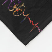 透析技術者ナース腎心拍 フリースブランケット (角)