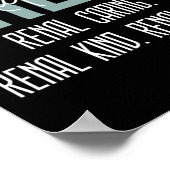 透析技術者ナース腎臓病棟気に腎症 ポスター (角)