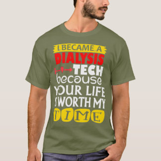 透析技術者ナース – 腎臓の心拍 Tシャツ