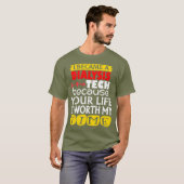 透析技術者ナース – 腎臓の心拍 Tシャツ (正面フル)