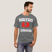 透析技術者ペア腎臓学テクノロジー Tシャツ (正面フル)