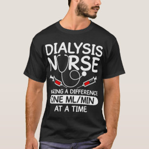 透析技術者メンズおもしろい看護技術H Tシャツ