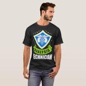 透析技術者投薬腎臓学テクノロジー Tシャツ (正面フル)